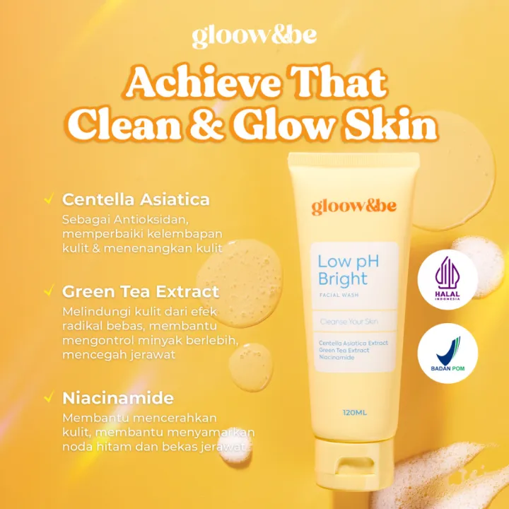 Gloow&be Low PH Bright Facial Wash