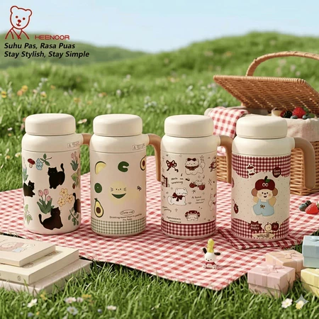 Tumbler Termos Stylish Motif Kartun Hewan Lucu…