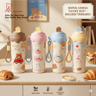 Tumbler Termos Motif Cartoon Portable +…