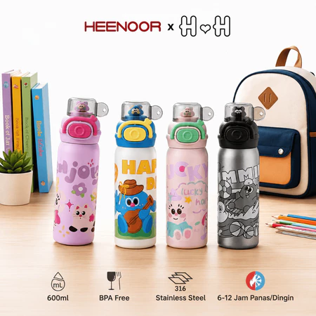 x HAH Tumbler Termos Kids Motif Kartun Lucu +…