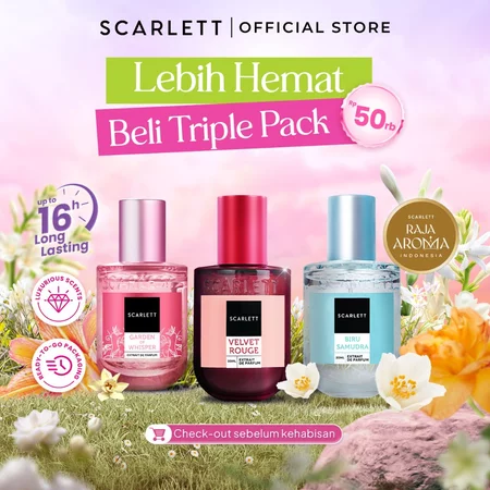 [MIX 3 PARFUM - BEBAS PILIH VARIAN] SCARLETT Eau De Parfum & Extrait De Parfum 3