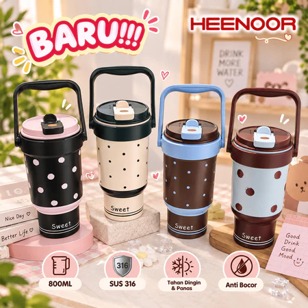 Termos Motif "SWEET" Polkadot + Segel Push &…