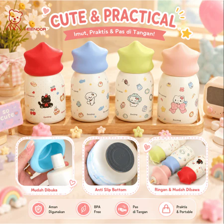 Termos Mini Star Cup Motif Hewan Lucu BPA FREE…