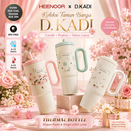 D.KADI Tumbler Motif Bunga Elegant dan Cantik…