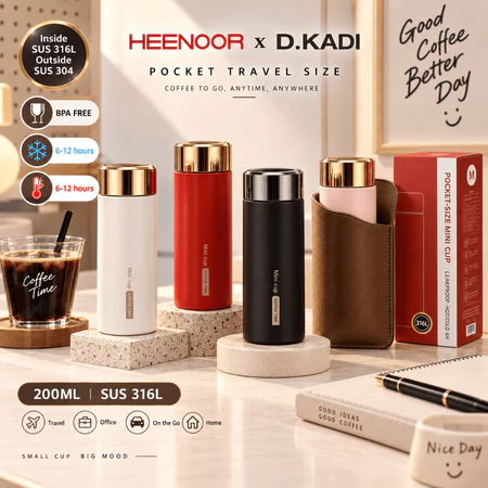 MDF D.KADI Termos Mini Motif Polos + Tutup…