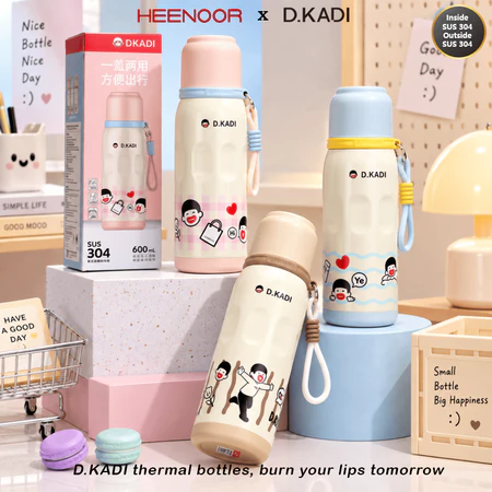 D.KADI Termos Gambar D.KADI Hati Lucu + Tali…