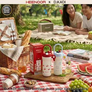 D.KADI Tumbler Termos Motif Bunga & Ceri +…