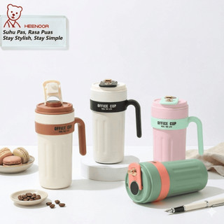 Coffee Tumbler Motif Polos + Handle Portable…