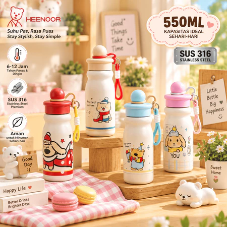 Tumbler Motif Hewan Lucu I Termos Minum…