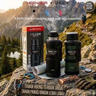 D.KADI Tumbler Termos Besar + Klik Dorong Lock…