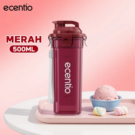 ecentio Botol Minum Portable 500ml Aesthetic