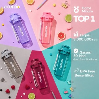 ecentio Botol Minum 500ml + Saringan Teh