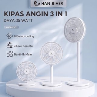 HAN RIVER Kipas Angin 3in1 Berdiri & Meja
