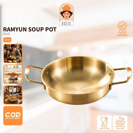 Panci Mangkuk Ramen Korea Stainless 18CM