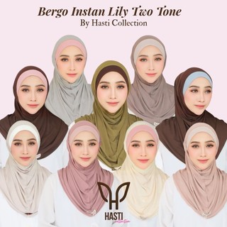 HASTI Bergo Instan Lily Two Tone