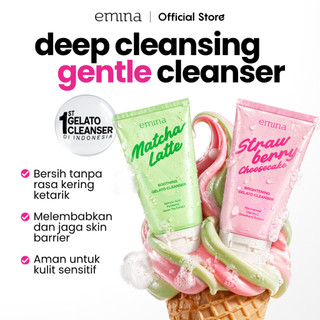 NEW! Emina Gelato Cleanser Series 100 ml- Facial Wash Gentle Brightening, Face W