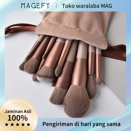 MAANGE 13pcs Soft Kuas Makeup Set Kosmetic Brushes Powder Eye Shadow Blusher Kua
