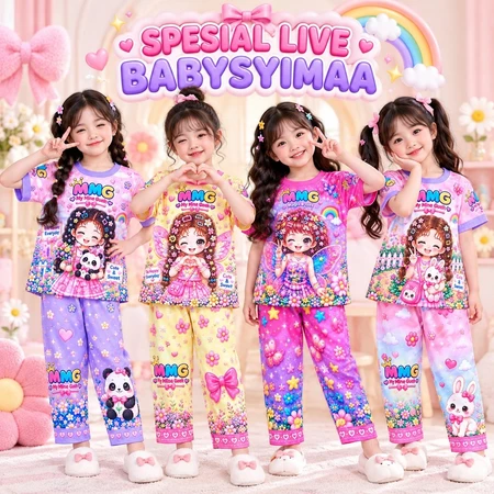 BABYSYIMAA - SPESIAL LIVE SETELAN ANAK PD MY MINE | Baju Anak Perempuan Motif Ke