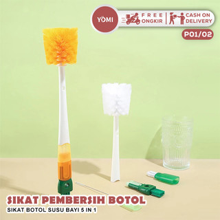 YOMI Sikat pembersih botol P01/P02/ Sikat Botol Susu Bayi / Pembersih Botol Susu
