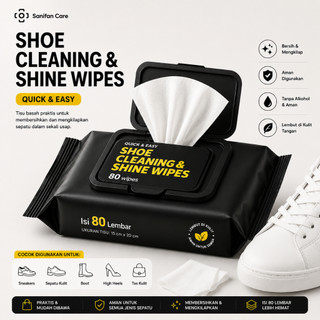 Tissue Pembersih Sepatu Isi 60 Sheet Tisu Basah Sepatu Kotor