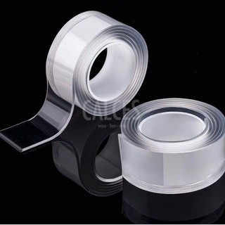 Double Tape 3 Meter Nano Selotip Bening 2 Sisi Serbaguna