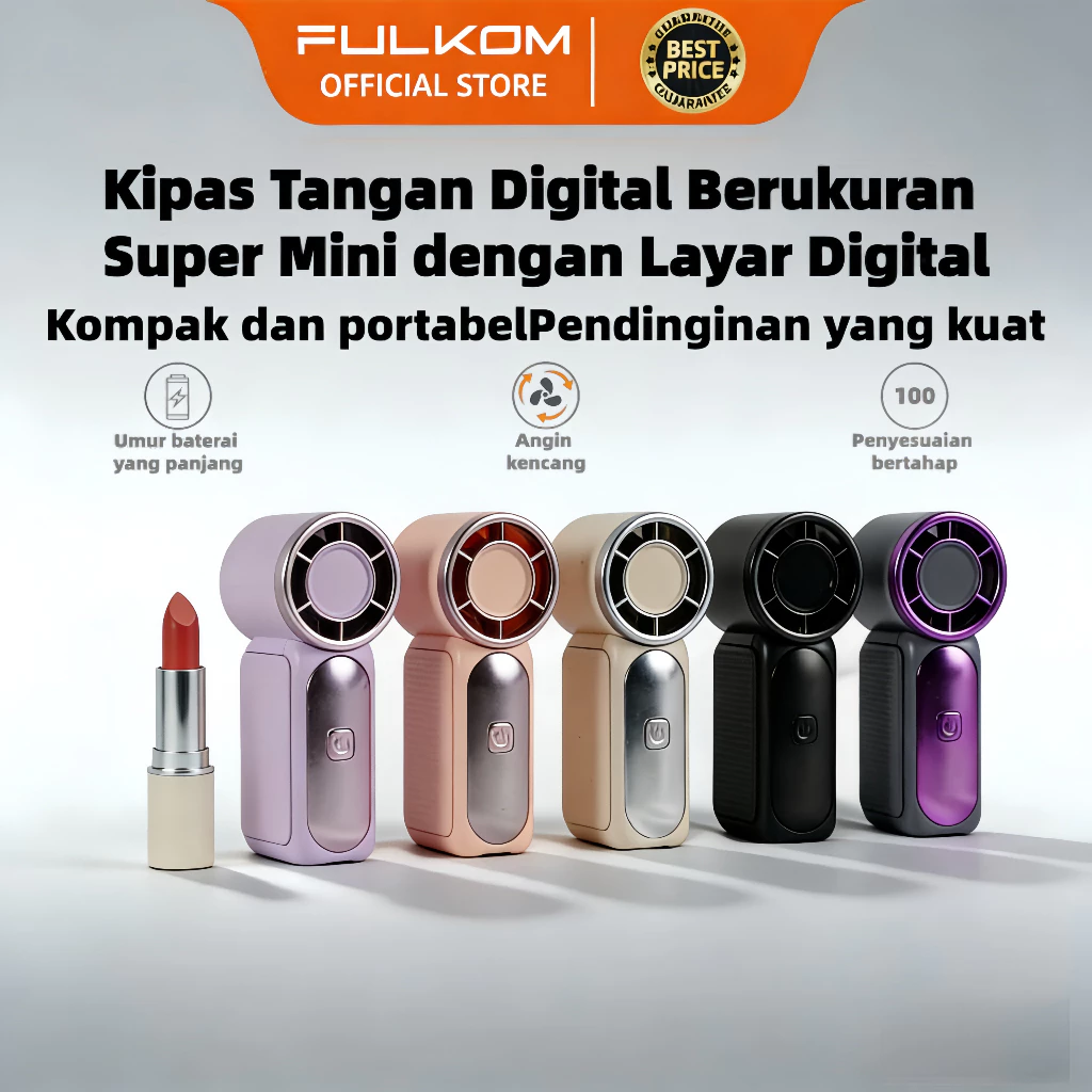 Kipas Turbo Viral FULKOM FF688: Ukuran Saku Angin Sejuk! 100 Tingkat Kecepatan +