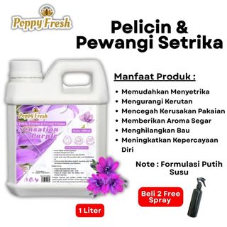 POPPY FRESH Beli 2 Free Botol Spray | Pelicin Setrika & Pewangi Pakaian 1 Liter