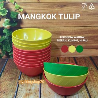MANGKOK TULIP 12 PCS (1 LUSIN) BANYAK VARIAN