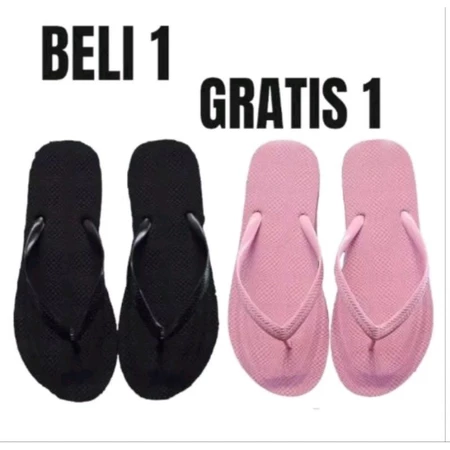 Sandal Japit Wanita Jelly Spons Trendy Nyaman